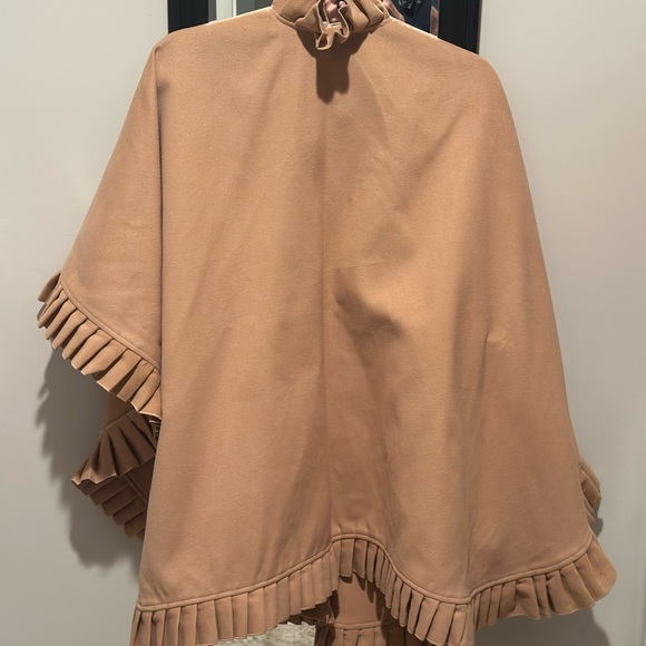 Tan Ruffled Cape - Picture 3 of 3